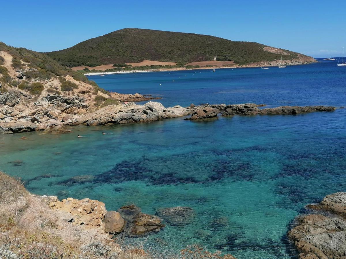 Coin De Paradis Vue Dominante Sur Mer, Montagne Et Tour Genoise Avec Jacuzzi Pino Exterior foto