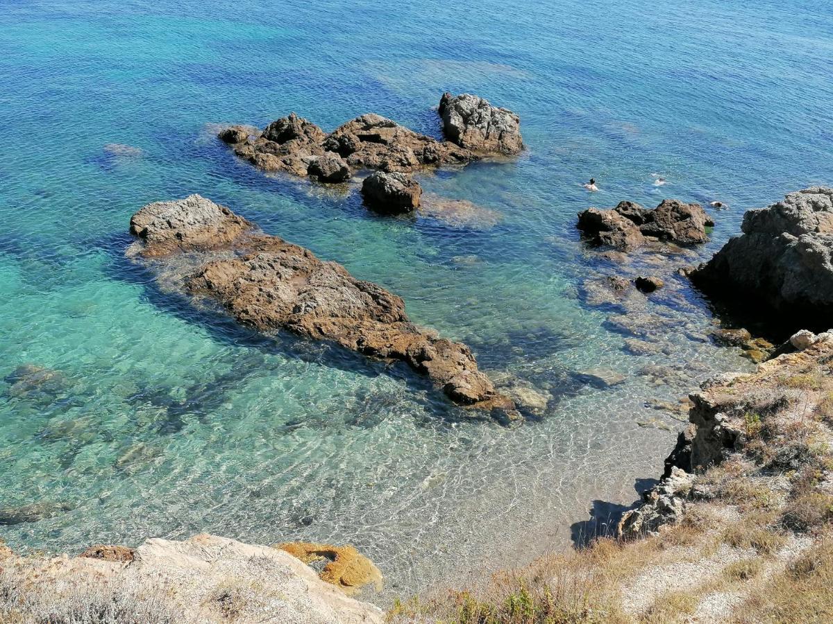 Coin De Paradis Vue Dominante Sur Mer, Montagne Et Tour Genoise Avec Jacuzzi Pino Exterior foto